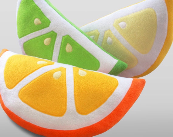 orange fruit pillow