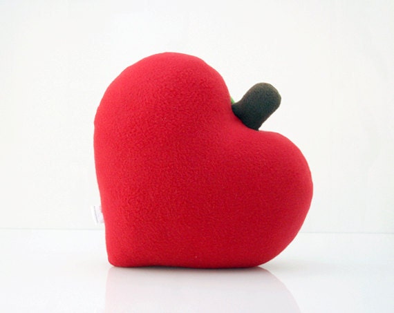 Valentine Gift - Heart Pillow - Apple Pillow - Heart Apple Pillow