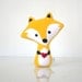 Fox Pillow - Fox Doll - Fox Toy - Fox Plush - Fox Softie (Yellow / Fleece)