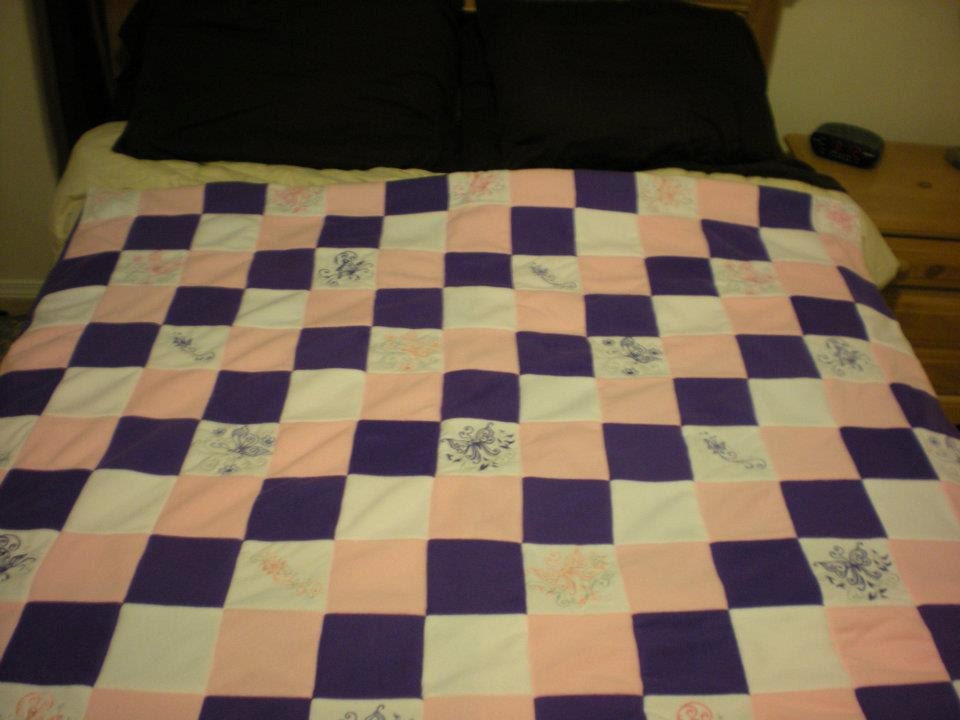 Butterfly Fleece Quilt