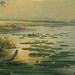 Antique Botanical Print Water Lilies Lotus Flowers 1892 Lithograph by Ernst Heyn    Victoria Regia