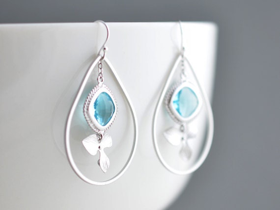 Summer Garden Silver Earrings.