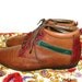 Vintage Colorful Leather Ankle / Pixie Boots Booties - Size 7.5