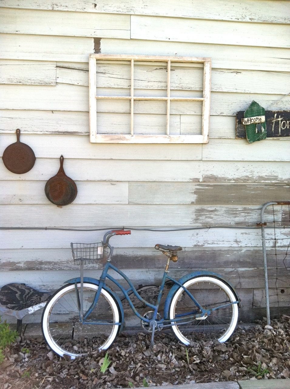 Vintage Metal Wire Bicycle Basket