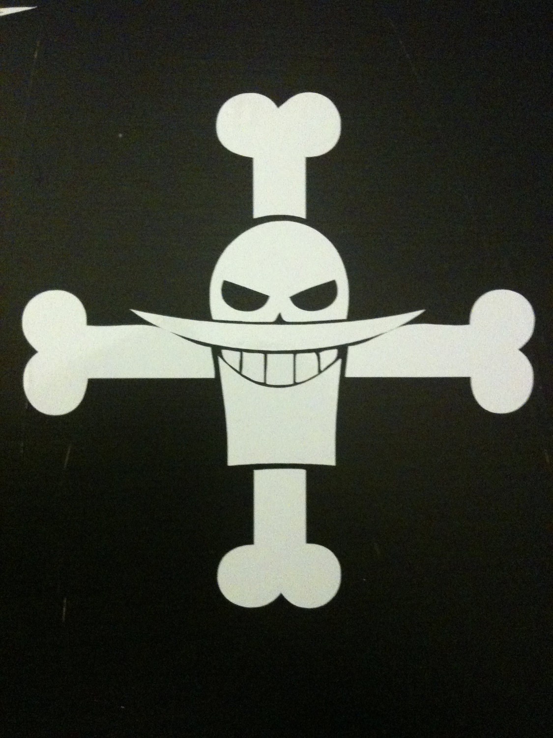 One Piece White Beard Vinyl Sticker by AlottaVinyls on Etsy