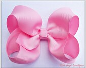 Large 5 Inch Twisted Boutique Hair Bow (Choose from 52 Colors)