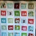 Reversible Advent Calendar - Large Pockets - Funky Christmas - Doublesided Wallhanging - Large Quilted Advent Calendar