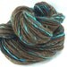 Handspun Yarn - Wool and Tussah Silk Singles - 125yds, 3oz, 7 wpi - "Espresso"