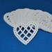 Embellishments Punch Die Cut Set Seventy Five (75) Lacey Hearts