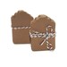 100 blank kraft mini tags . small gift die cut. wedding. baby shower. kraft brown paper . gift embellishment . eco friendly . natural