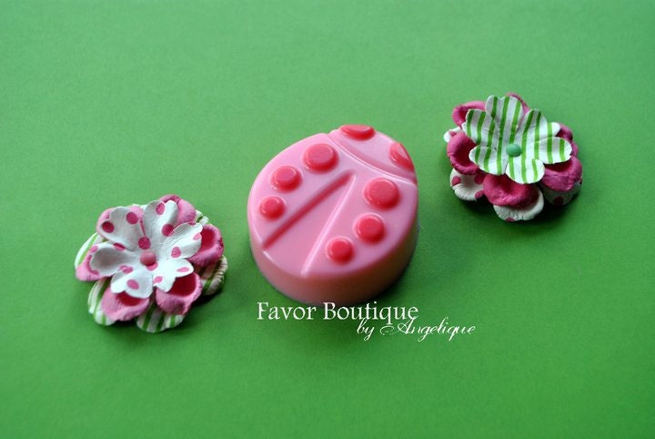 LADYBUG SOAP FAVORS (10 Two-Color Favors) -- Spring Birthday Favor, Wedding Favor, Love bug Baby Shower Favor or Bridal Shower Il_170x135
