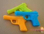 WATER GUN SOAPS (10 Favors) - Pistal, Police Officer Party Favor, Video Game, 007, Summer, Water Gun, Birthday Favor, Luau Favor, Wedding