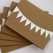 Wedding Thank You Cards Set with Bunting Flag