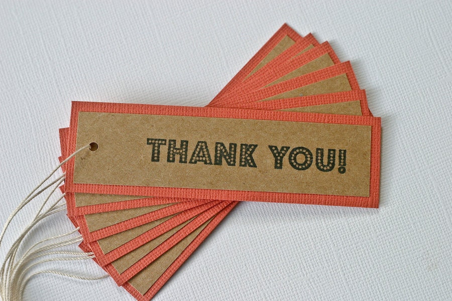 Gift Tags Favor Cards Thank You