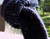 Blue Tweed Scarf