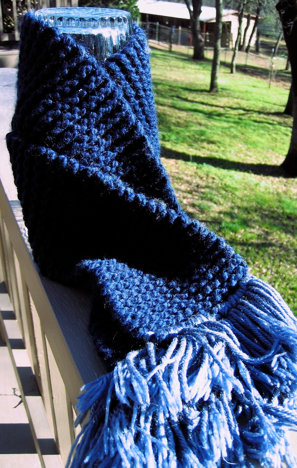 Navy Blue Scarf