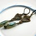 Aqua Celsian art deco drop earrings