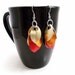 Dragon Scale Chainmail Earrings Fire Dragon Cluster