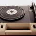 1970s Vintage Ivory White Philips AF 190 RADIO Phono portable triangular turntable record player