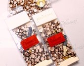 150pcs Hexagon Flexible Sealing Wax Beads with Mini Melting Spoon Hanger Pack - Golden