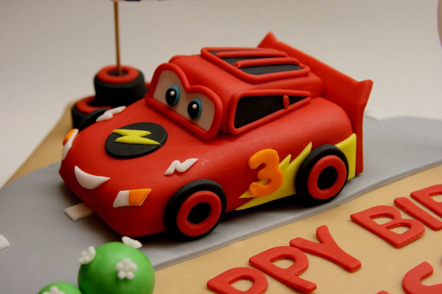 Lightning McQueen Cake Topper