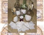 Precut Apothecary Alchemy Bottle Labels 1