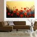 ORIGINAL Large 4ft x 2ft gallery wrap canvas-Contemporary impasto abstract Poppies painting by Nicolette Vaughan Horner