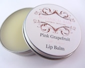 Lip Balm - Pink Grapefruit - Vegan - Shea Butter, Cocoa Butter, Almond Oil .5 oz