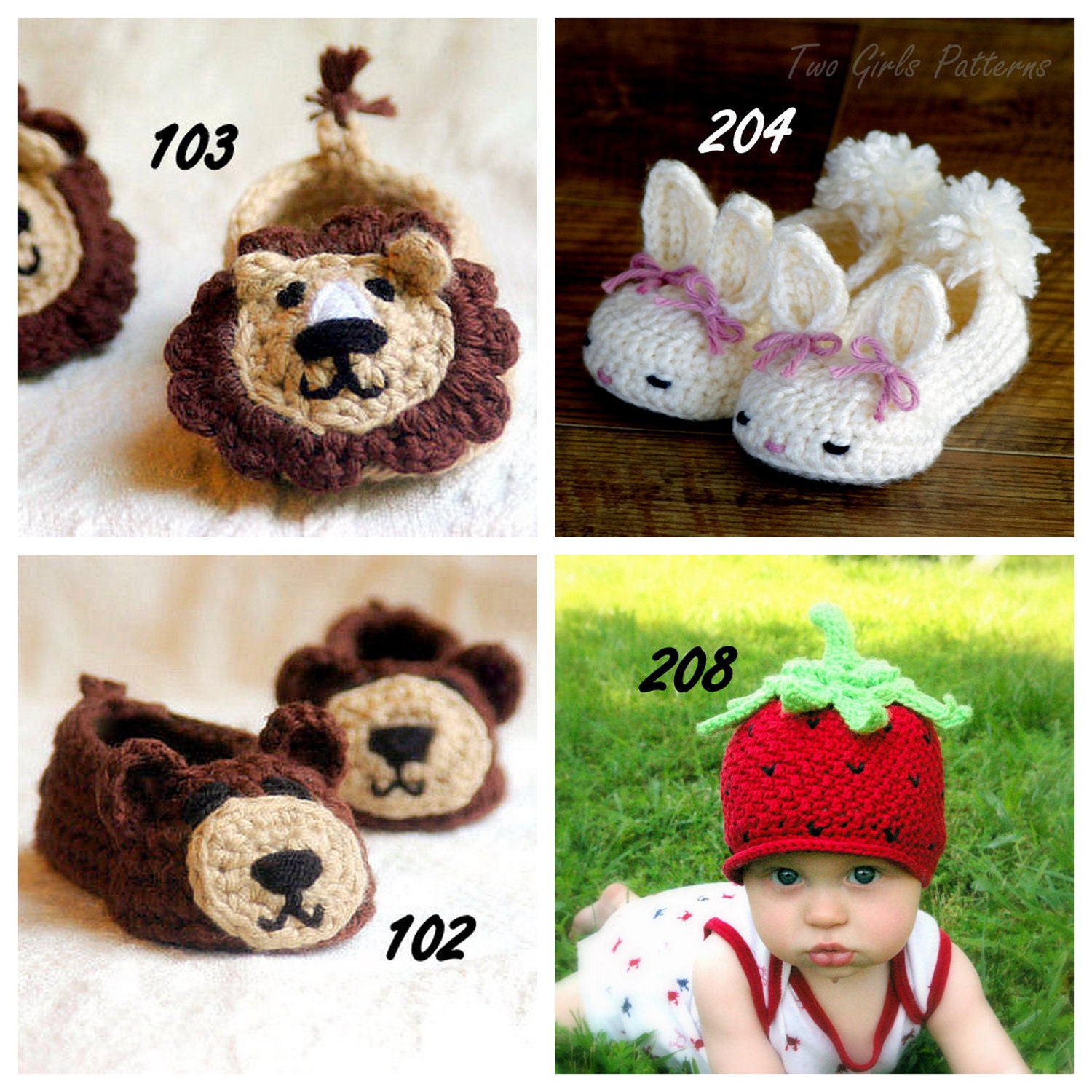 Baby Crochet Pattern Any 4  Crochet Patterns for 17.00