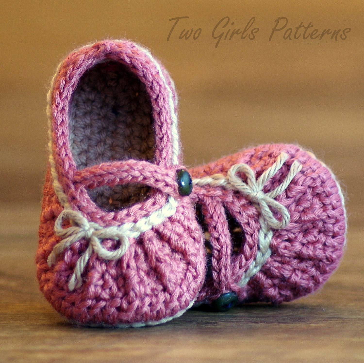 Crochet Patterns Too Cute  Mary Janes with gathering pattern number 210 Instant Download