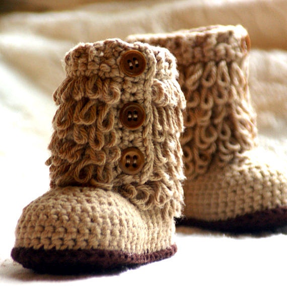 Crochet Patterns Furrylicious Boots - Pattern number 200 - Loopy Crochet Boots Instant Download