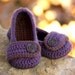 Crochet Patterns -  Valerie Slipper -  Toddler Child Sizes 4 - 9 - ALL SIX sizes included -  Number 206 Instant Download