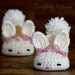 Crochet patterns baby booties Classic Year-Round Bunny House Slippers - Pattern number 204 Instant Download