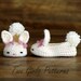 Crochet Pattern Baby Booties The Classic Year-Round Bunny House Slippers PDF Pattern - Pattern number 204 Instant Download