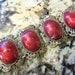 Stunning 1960's Chunky Wide Red Lucite Bracelet Hollywood Regency Mad Men Mod Black Tie Formal Jewelry