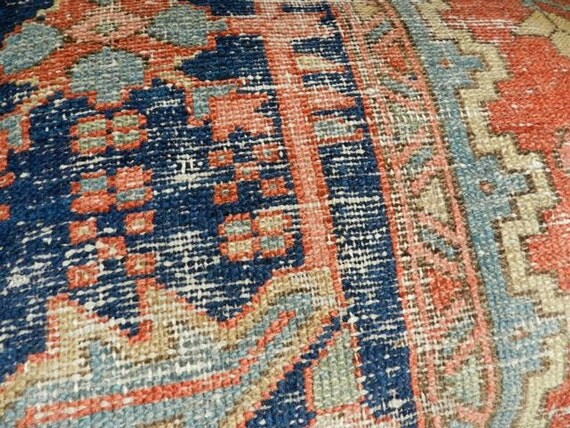 Persian Rug Pillow - Kilim Pillow - Oriental Carpet - Large Cushion