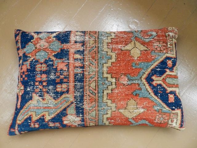 Persian Rug Pillow - Kilim Pillow - Oriental Carpet - Large Cushion
