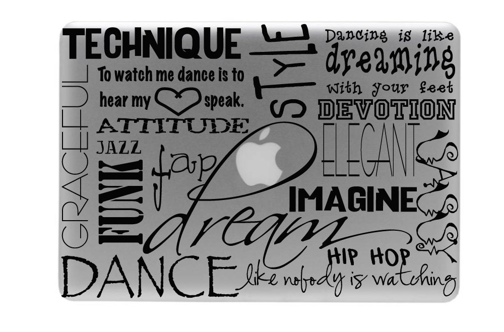 Dance Subway Art Macbook Decal / Macbook Sticker / Laptop Decal