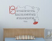 Wall Decal Quote Be Who You Are - Wall Sticker - Vinyl Decal - Dr. Seuss