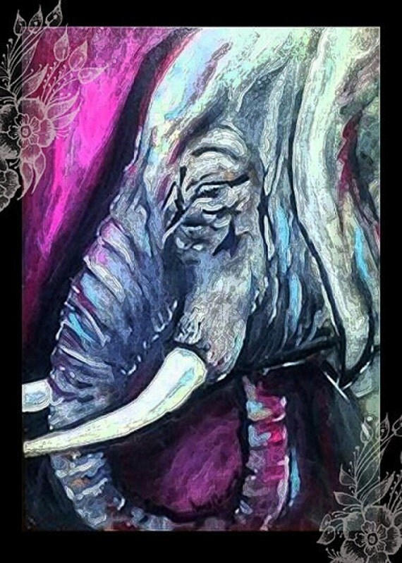 Elephant Abstract Paintings