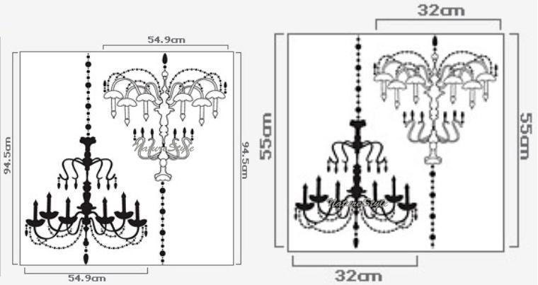 Chandelier -Vinyl Wall Decal,Sticker,Nature Design baby room decal wall decal nursery decal