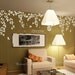Beautiful Flowers with Flying Birds and Birdscage-Vinyl Wall Decal vinyl vine wall sticker birdcage birds wall decor nursery decor