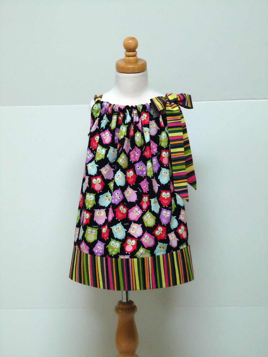 Owl Children Girl Clothing, Pillowcase Dress, Size 6 - 12 month, 12 - 18 month, 18 - 24 month, 2T / 3T, 4 / 5, 6 / 7, 8 / 9