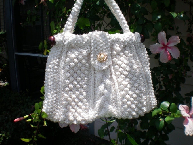 Aran Knit Purse SALE