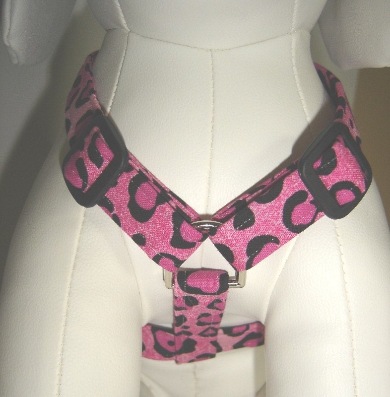 The Pink Leopard Diva- XS Adjustable Pet Harness