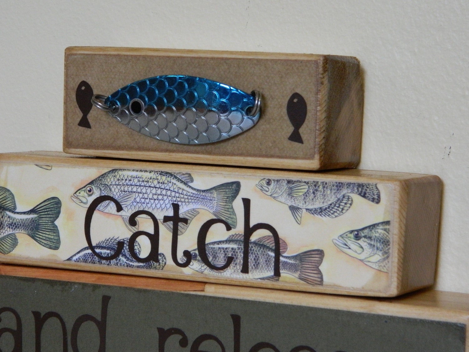 Father's day gift fishing theme cabin decor for the outdoors nature lover gift for Dad Father in law gift Last day to order June 1