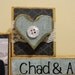 Personalized Wedding gift/Decoration My heart is perfect because you're in it wedding, shower, anniversary, Christmas