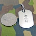 custom dog tag / military / nickel silver / polished / small : The New-Classic Dog Tag