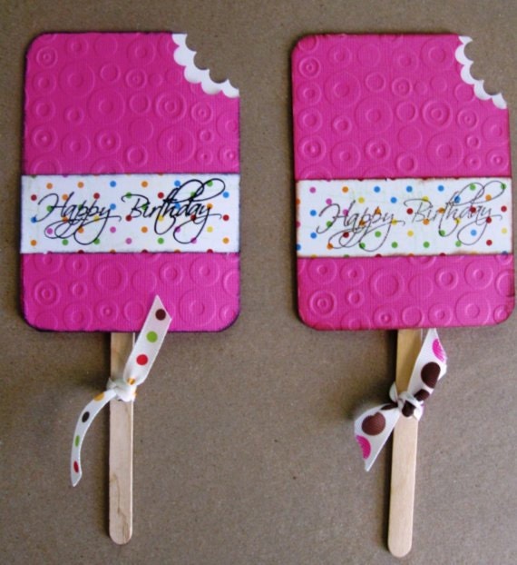 Popsicle Lollipop Cover Party Favors or Gift Card Holder