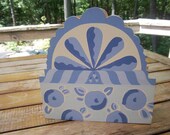 Vintage Handmade Wooden Napkin Holder